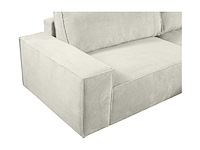 Cabrio rechterhoek bank in beige ribfluwelen - afbeelding 7 van  10