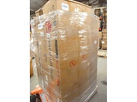 Cabriolet linker chaise longue in bruine stof met opbergdoos - afbeelding 10 van  10