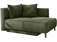Cabriolet, rechte chaise longue - groene koordstof - afbeelding 4 van  9