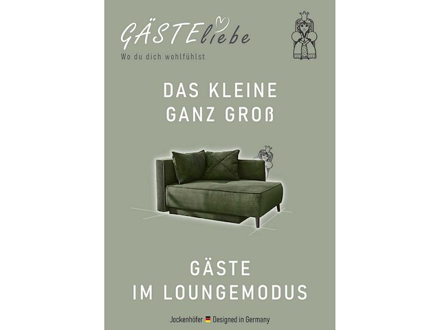 Cabriolet, rechte chaise longue - groene koordstof - afbeelding 5 van  9