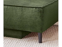 Cabriolet, rechte chaise longue - groene koordstof - afbeelding 8 van  9