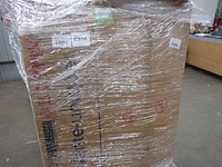 Cabriotische en omkeerbare hoekbank in antraciet en zwarte stof - afbeelding 8 van  8