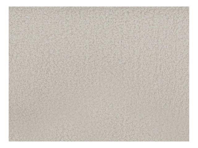 Cabriotische fauteuil en poef van witte terry stof - afbeelding 7 van  8