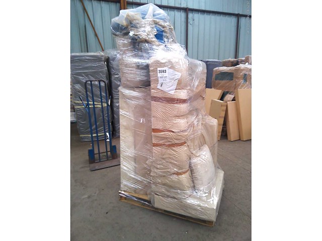 Cabriotische linkerhoek bank - beige touwstof - afbeelding 9 van  9