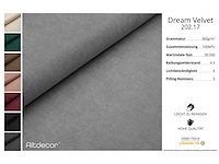 Cabriotisch/panoramische hoekbank - lichtgrijs fluweel - afbeelding 7 van  9