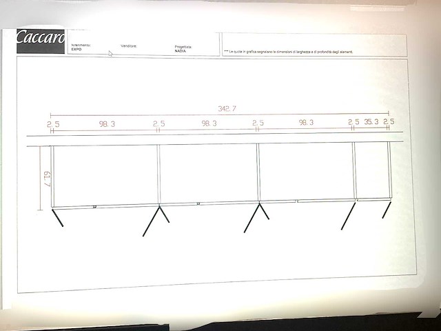 Caccaro scheda ordine tv meubel - afbeelding 2 van  10
