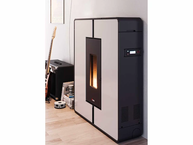 Cadel tile plus - wit - pelletkachel - afbeelding 1 van  4