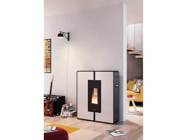 Cadel tile plus - wit - pelletkachel - afbeelding 1 van  4