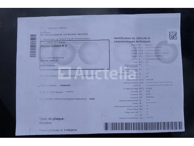 Cadillac eldorado voorouderauto (vin: 6l47s8q245625) - afbeelding 20 van  31