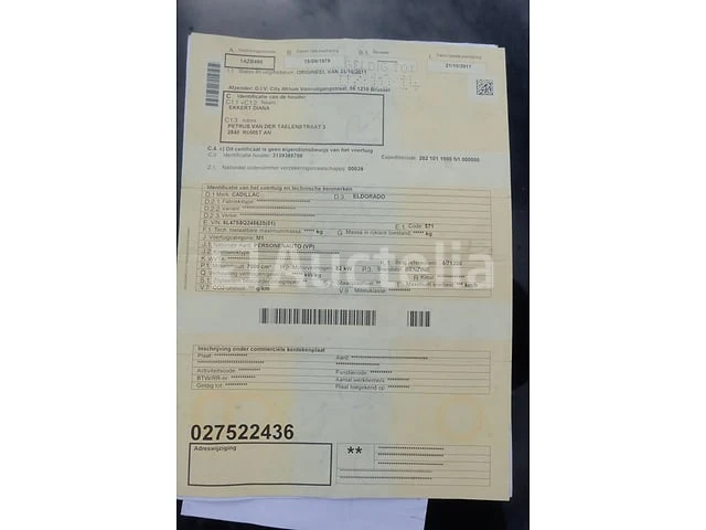 Cadillac eldorado voorouderauto (vin: 6l47s8q245625) - afbeelding 22 van  31