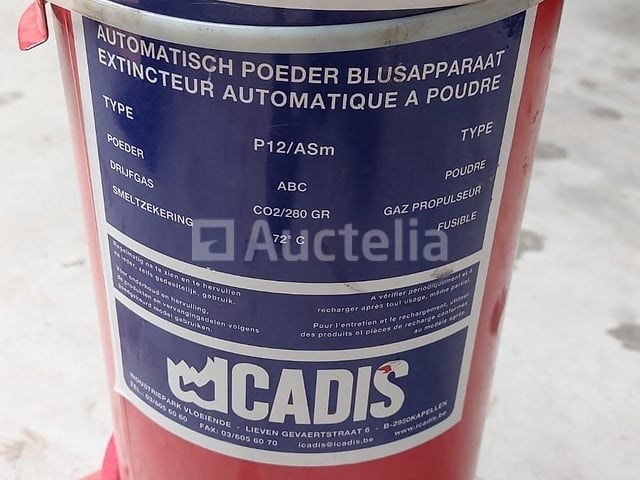 Cadis automatisch poeder blusapparaat p12/asm met smeltzekering (72°c) - afbeelding 1 van  4