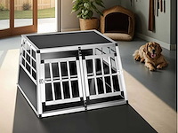 Cage de transport pour chiens double sécurisée 89 x 69 x 50 cm (x2) - afbeelding 1 van  8
