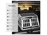 Cage de transport pour chiens double sécurisée 89 x 69 x 50 cm (x2) - afbeelding 3 van  8