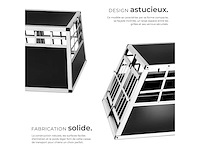 Cage de transport pour chiens double sécurisée 89 x 69 x 50 cm (x2) - afbeelding 4 van  8