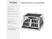 Cage de transport pour chiens double sécurisée 89 x 69 x 50 cm (x2) - afbeelding 6 van  8