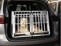 Cage de transport pour chiens double sécurisée sans cloison de séparation - afbeelding 1 van  8