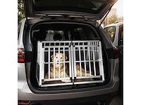 Cage de transport pour chiens double sécurisée sans cloison de séparation - afbeelding 7 van  8