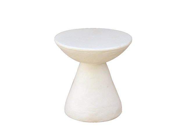 Cairo bijzettafel 37 cm in kalkmortel - afbeelding 2 van  2