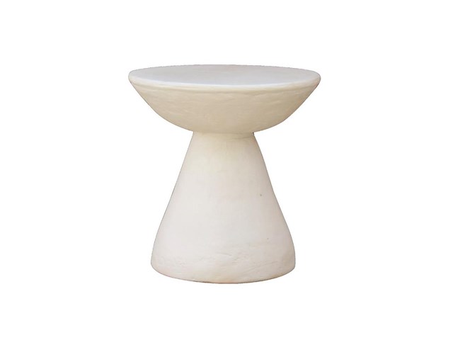 Cairo bijzettafel 37 cm in kalkmortel - afbeelding 1 van  2