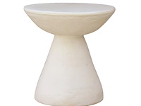 Cairo bijzettafel 37 cm in kalkmortel - afbeelding 1 van  2