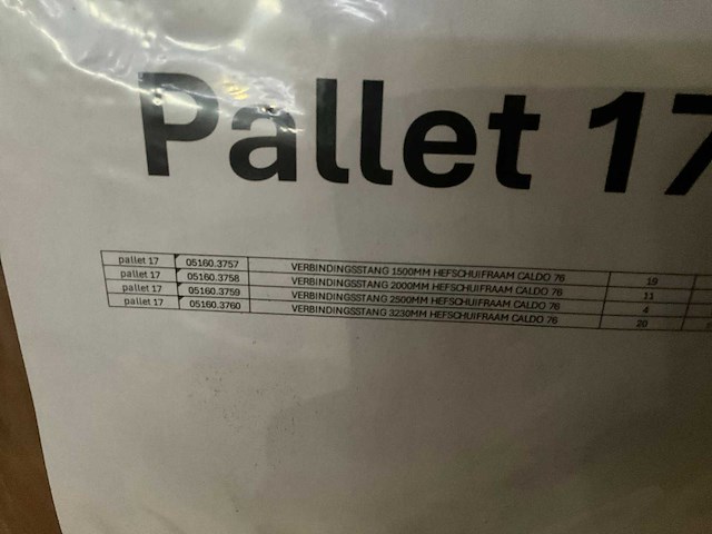 Caldo 76 verbindingsstangen hefschuifraam (54x) - (kp1010) - afbeelding 6 van  7