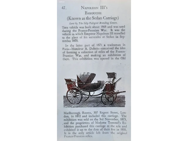 Calèche / barouche van keizer napoleon iii - afbeelding 18 van  29