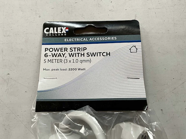 Calex stekkerdoos 6-voudig 5 meter met switch (10x) - afbeelding 4 van  6