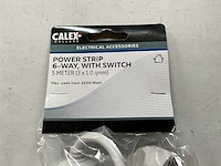 Calex stekkerdoos 6-voudig 5 meter met switch (10x) - afbeelding 4 van  6