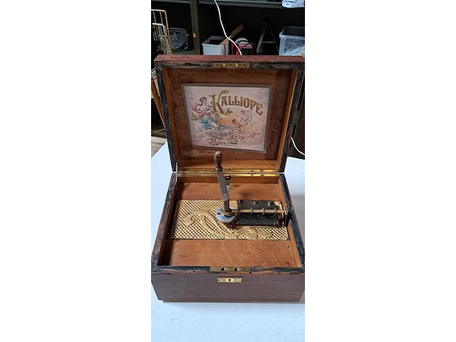 Caliope music box met 14 platen! - afbeelding 2 van  3