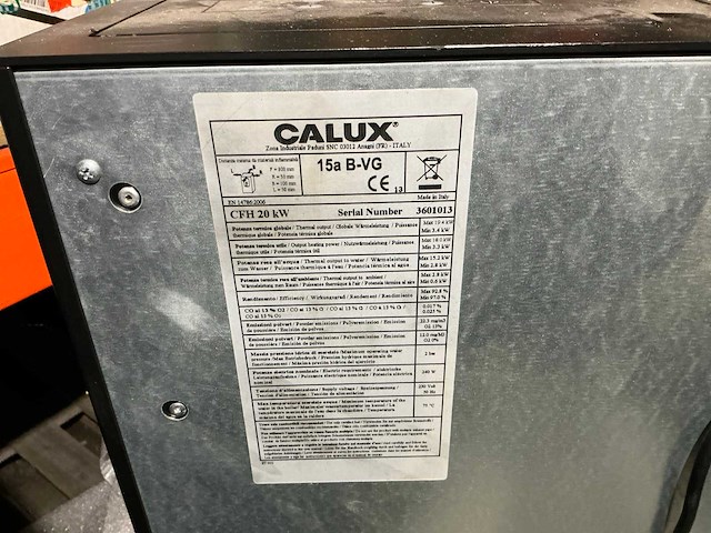 Calux cfh 20 kw pelletkachel - afbeelding 4 van  5