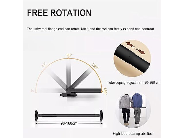 Camerino shop draagbaar pashok - gordijn met staaf - afbeelding 2 van  5