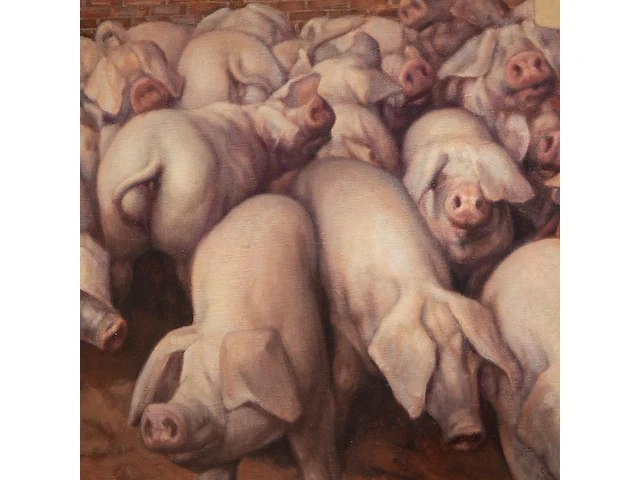 Camiel d'have (1926-1980), 'totem en taboe', 1971, oil on canvas 70 x 80 cm. (27.55 x 31 1/2 in.), frame: 77 x 87 cm. (30.30 x 34 1/4 in.) - afbeelding 5 van  6