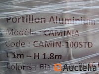 Caminia 180 x 100 wit aluminium hek (winkelwaarde: €999) - afbeelding 7 van  7
