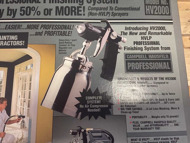 Campbell hausfeld hv2000 verfspuitmachine - afbeelding 2 van  4