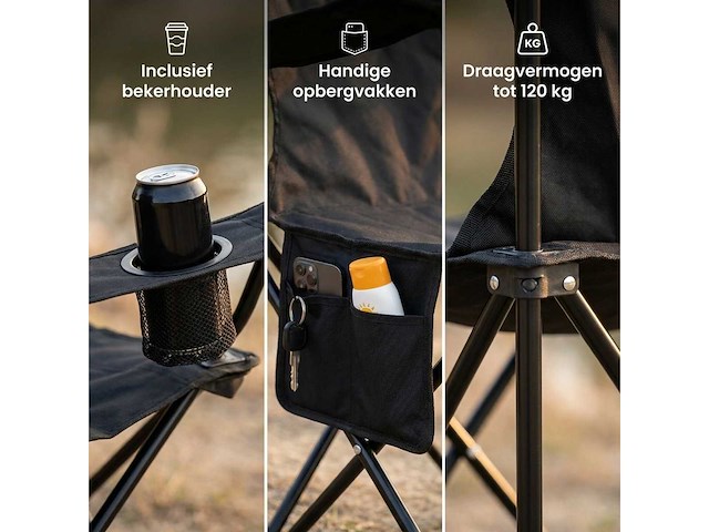 Camping chairs & tables (4x) - afbeelding 2 van  8