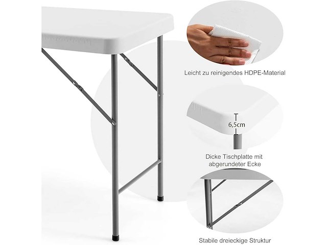 Camping opvouwbare spoeltafel met kraan nieuw - afbeelding 3 van  5