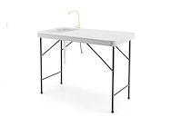 Camping opvouwbare spoeltafel met kraan nieuw - afbeelding 1 van  6