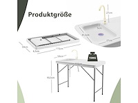Camping opvouwbare spoeltafel met kraan nieuw - afbeelding 5 van  6
