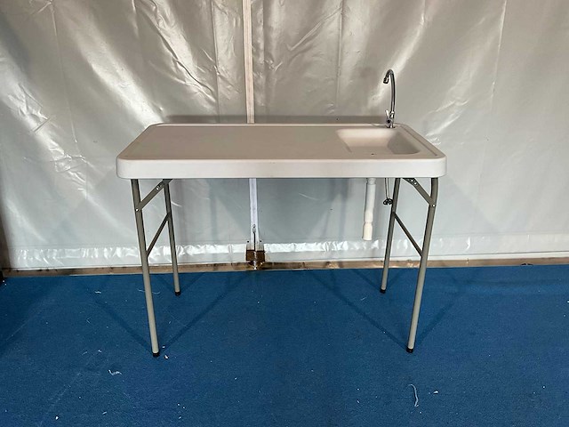 Camping spoeltafel met kraan opvouwbaar - afbeelding 1 van  1