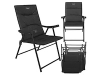 Campingstoel opvouwbaar - kampeerstoel met hoge rugleuning - vouwstoel voor camping en strand - incl. draagtas - klapstoel buiten - afbeelding 6 van  7