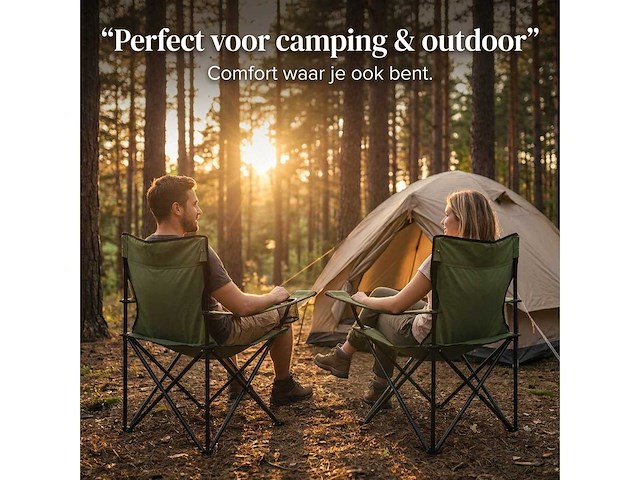 Campingstoel opvouwbaar (4x) - afbeelding 2 van  7