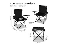 Campingstoel set met tafel - afbeelding 7 van  8