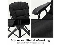 Campingstoelen set van 2 opvouwbaar - kampeerstoel met hoge rugleuning - vouwstoel voor camping en strand - incl. draagtas - klapstoel buiten - afbeelding 5 van  8
