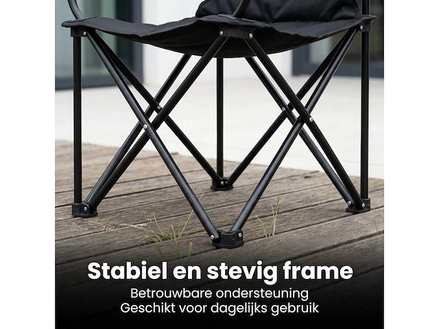 Campingstoelen set van 2 opvouwbaar (2x) - afbeelding 2 van  8