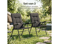 Campingstoelen set van 2 opvouwbaar (4x) - afbeelding 5 van  7