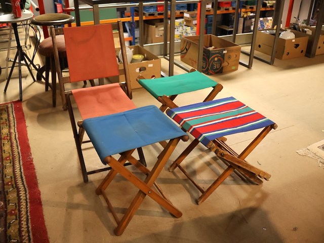 Campingstoeltjes (x4) - afbeelding 1 van  4