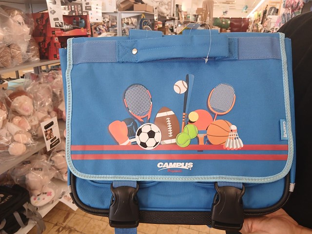 Campus boekentas blauw - afbeelding 1 van  1