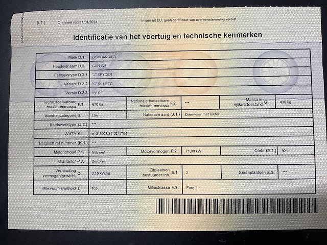 Can-am spyker rt limited - luxe driewieler - afbeelding 50 van  55