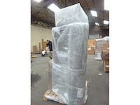 Canapé 4 places convertible express en tissu gris - couchage lattes larges 160 cm - matelas 14 cm avec mémoire de forme - afbeelding 6 van  6