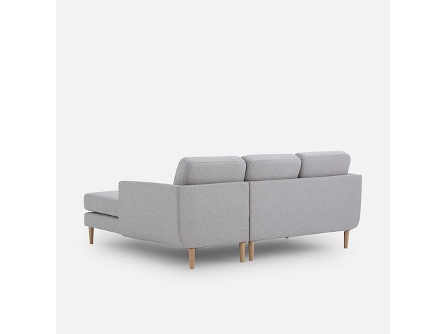 Canapé d'angle droit - tissu texturé - afbeelding 3 van  6